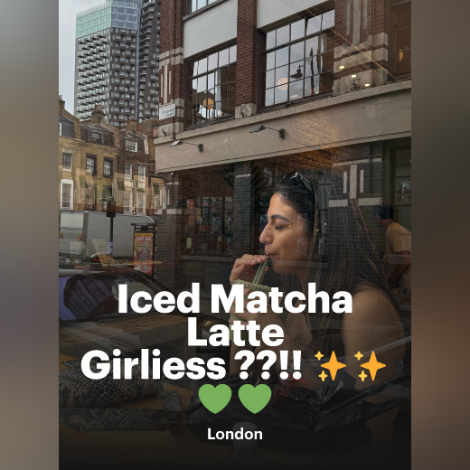 Iced Matcha Latte Girliess ??!! 💚💚, Battersea, United Kingdom